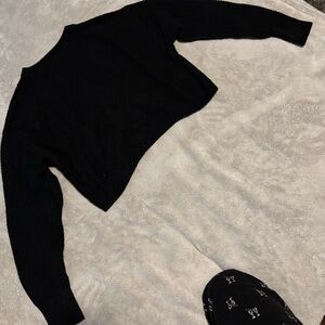 Abound Black Chunky Knit Crew Neck Sweater